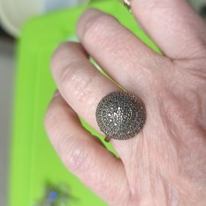 Silver marcasite ring